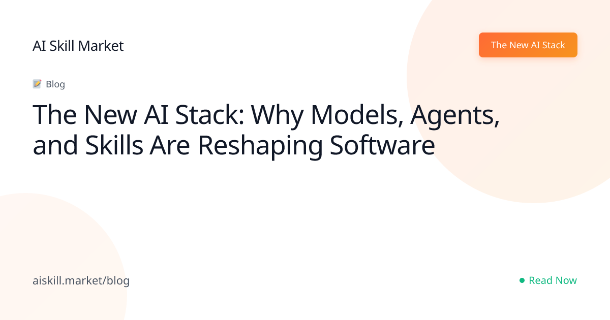 The New AI Stack: Why Models, Agents, and Skills Are Reshaping Software ...