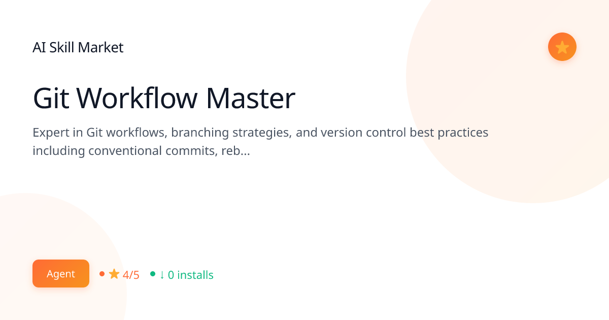 Git Workflow Master: Engineering & Development for Claude Code | AI ...