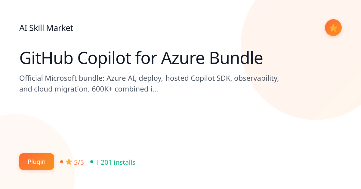GitHub Copilot for Azure Bundle: Cloud Infrastructure for Claude Code ...