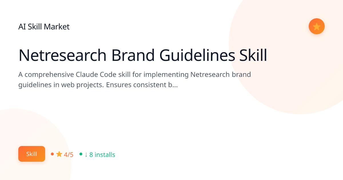 Netresearch Brand Guidelines Skill: Enterprise for Claude Code | AI ...