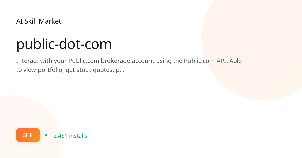 public-dot-com: Documentation & Writing for Claude Code | AI Skill ...
